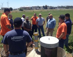 FSSD staff undergoing utility location training