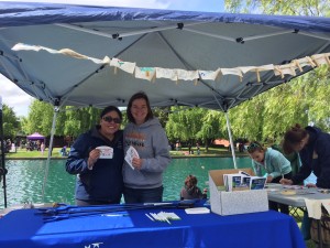 Meg and Carina Earth Day Booth