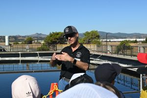 District staff giving tour of wastewater facility
