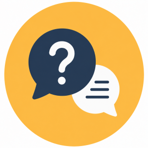 Question mark representing frequently asked questions